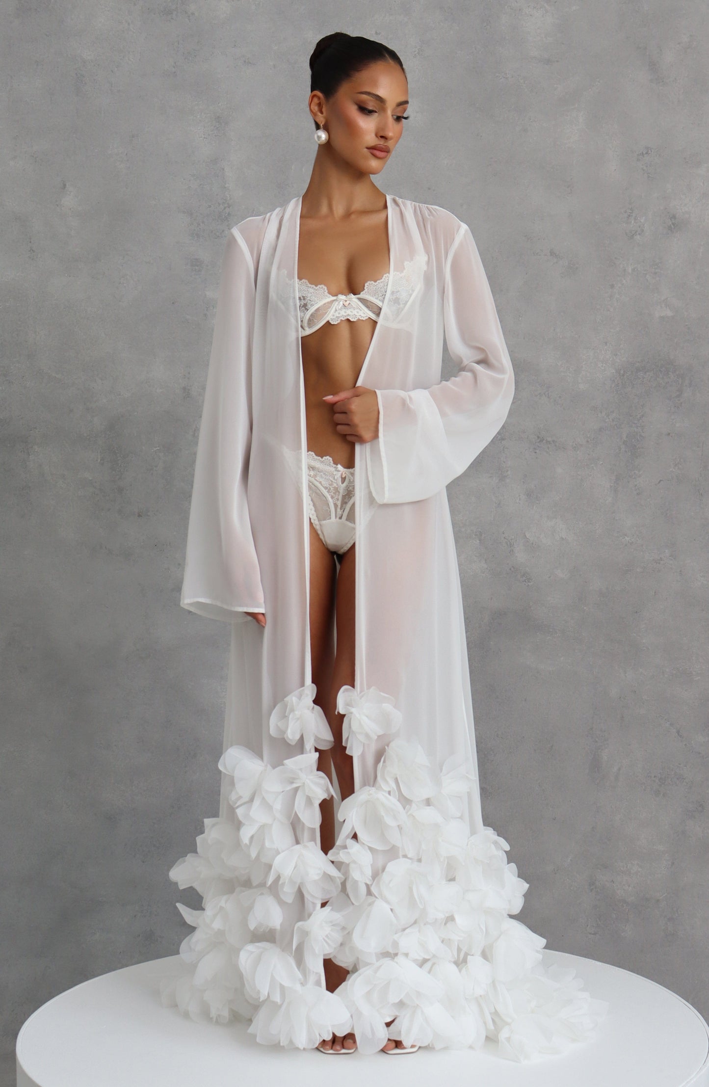 Anwen Dressing Gown - Ivory