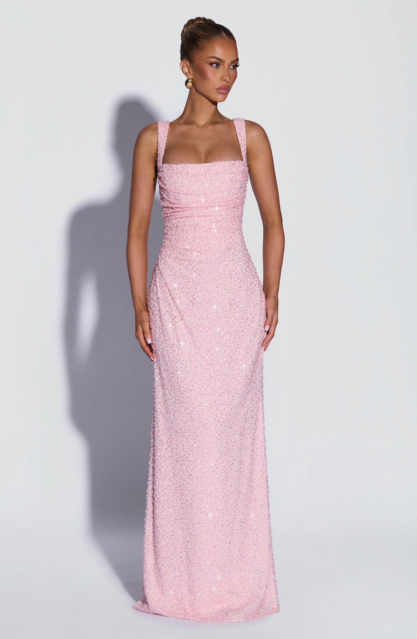 Calanthe Maxi Dress - Blush Sparkle