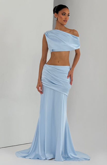 Claudette Maxi Skirt - Glacier Blue