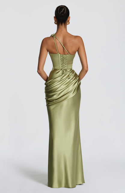 Emina Maxi Dress - Light Olive