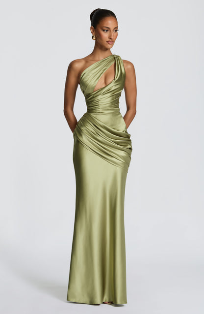 Emina Maxi Dress - Light Olive
