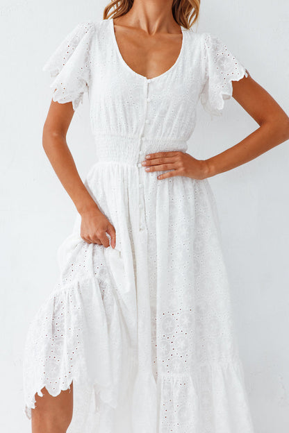 Chania Maxi Dress White