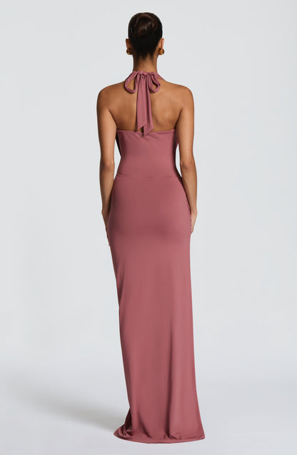Kingsley Maxi Dress - Rose Brown