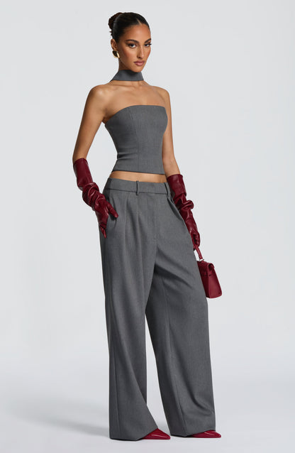 Kirsty Pants - Grey Marl