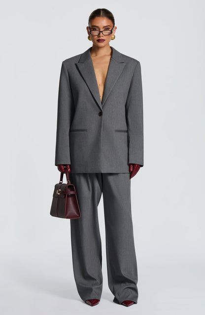 Reece Blazer - Grey Marl
