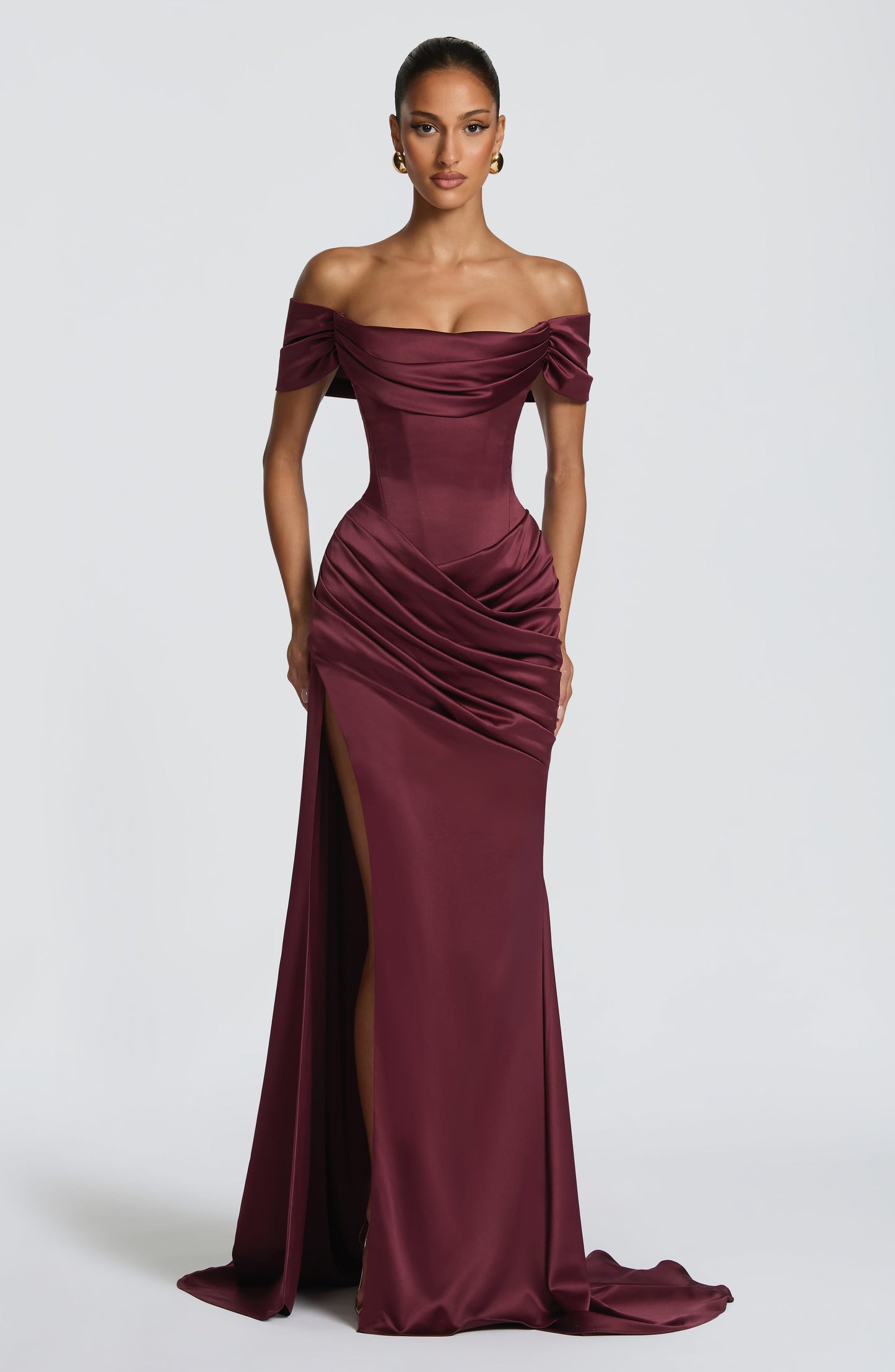Riona Gown - Cherry Lacquer