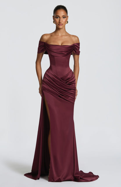 Riona Gown - Cherry Lacquer