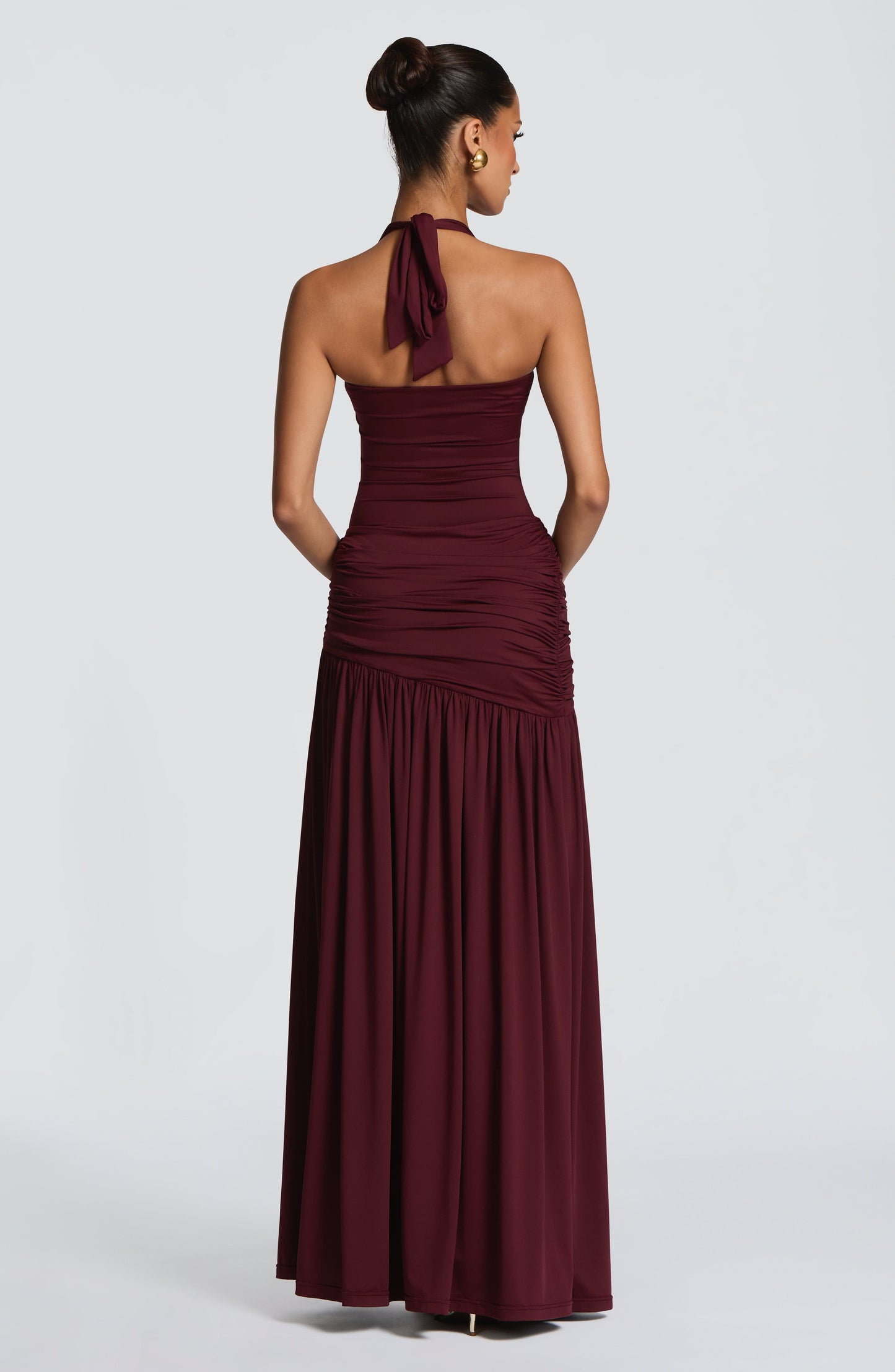 Saira Maxi Skirt - Cherry Lacquer