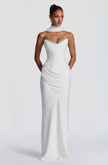 Tindra Maxi Dress - Ivory